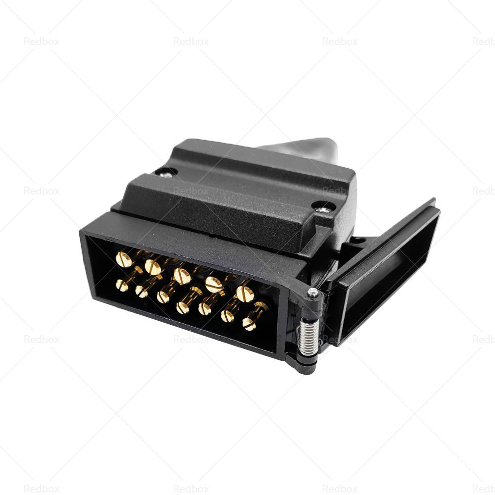 Pair 12 Pin Plug and Socket Connectors Suitable For Trailer Camper Caravan 4WD-3