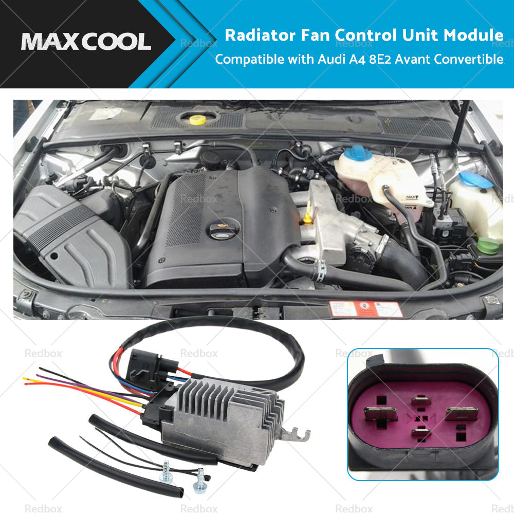 Radiator Fan Control Unit Module Suitable for Audi A4 8E2 Avant Convertible-0