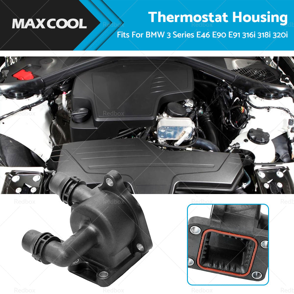 Thermostat Housing Fits For BMW 3 Series E46 E90 E91 316i 318i 320i 11517506576-2