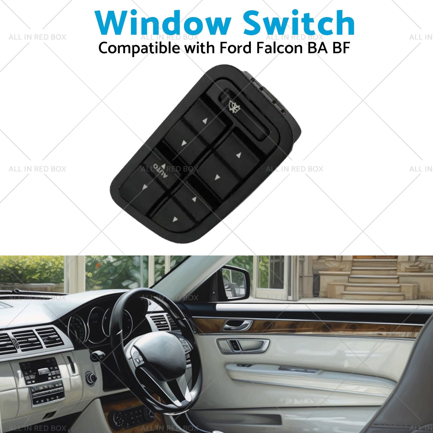 Power Window Switch with Illumination Suitable for 2002-2008 Ford Falcon BA BF-3