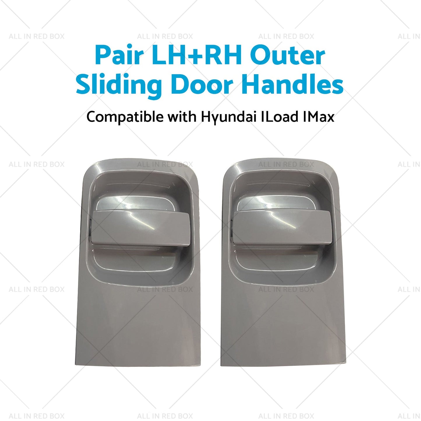 Pair Grey LHRH Outer Sliding Door Handles Suitable for 08~15 Hyundai ILoad IMax-3