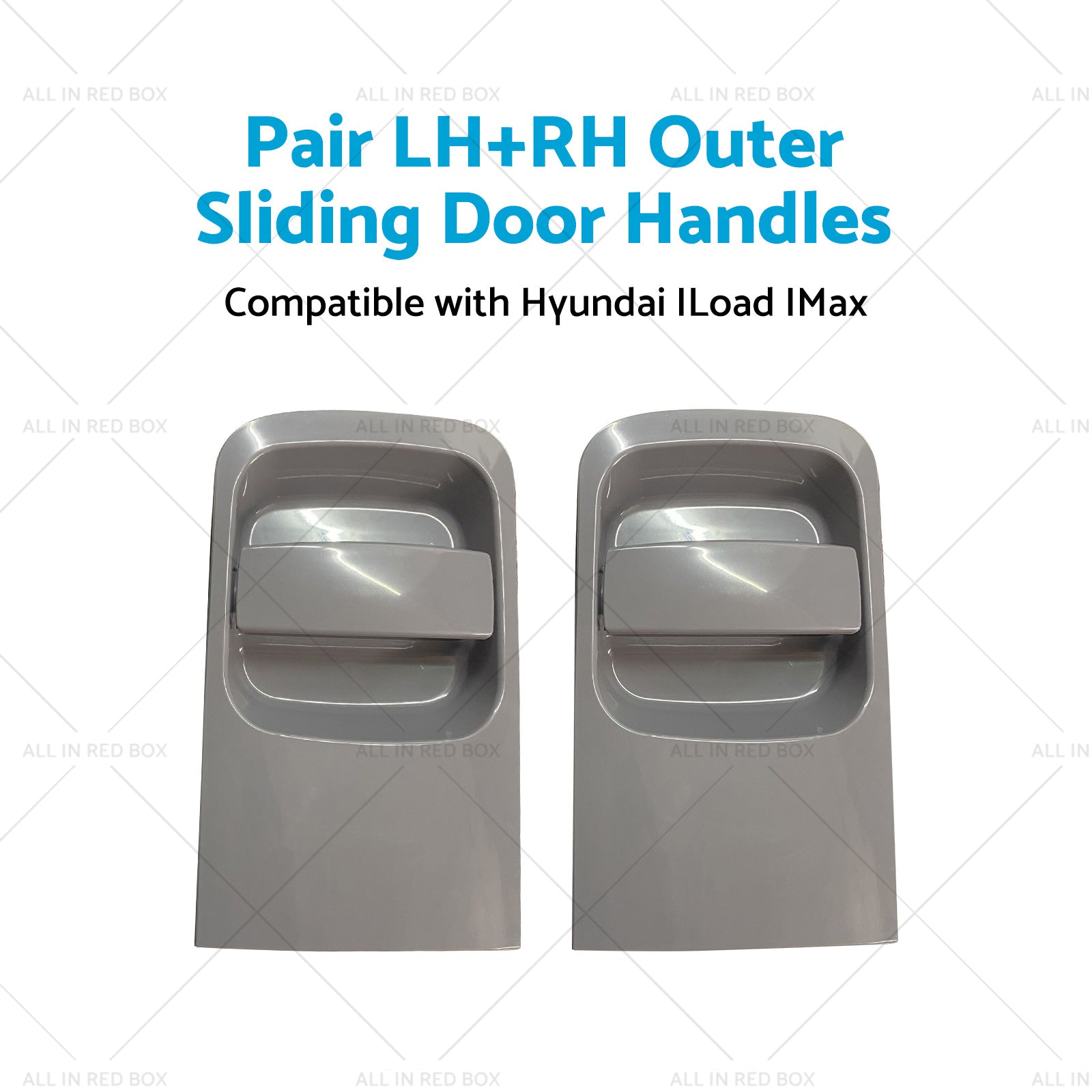Pair Grey LHRH Outer Sliding Door Handles Suitable for 08~15 Hyundai ILoad IMax-3