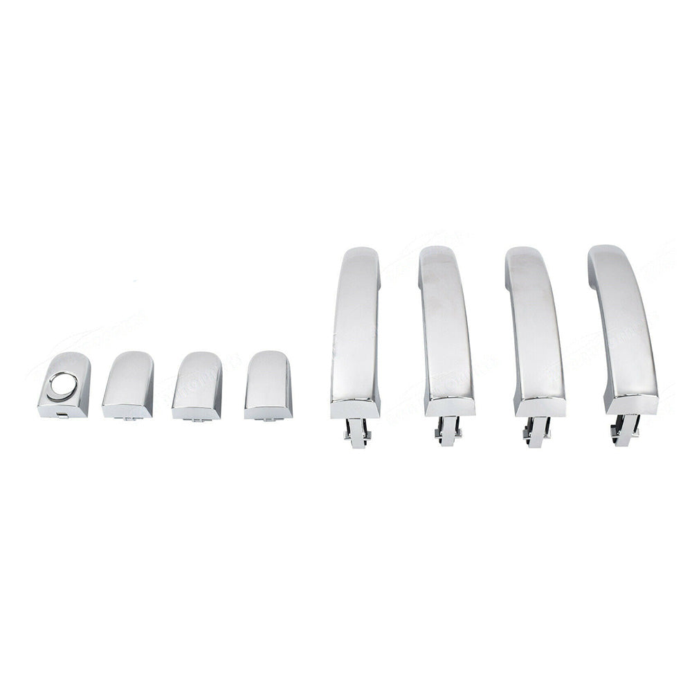 Full Set 4x Outer Door Handles Chrome Suitable For Ford FG Falcon G6/XT/XR6/XR8-2