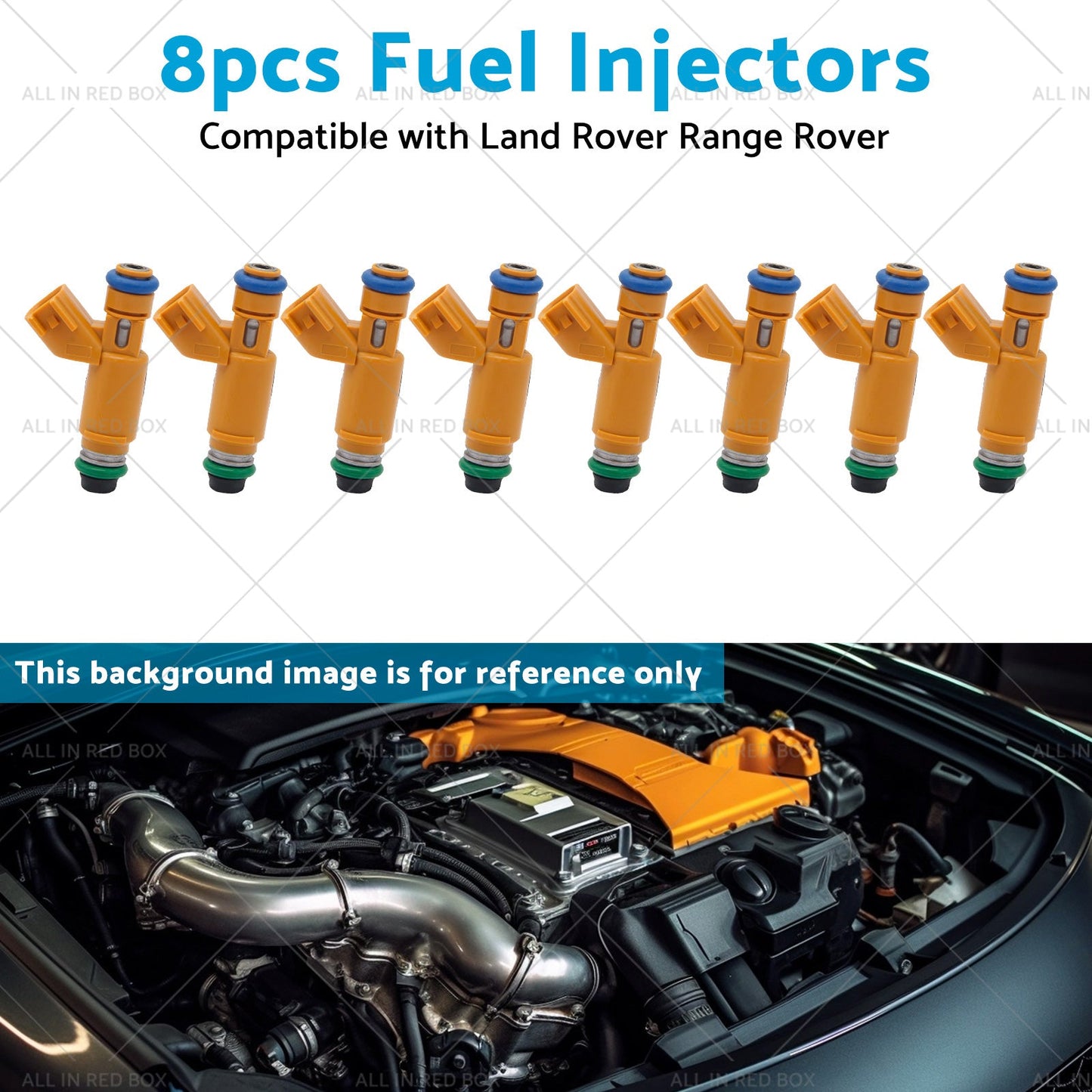 195500-4260 8pcs Fuel Injectors Suitable for Land Rover Range Rover 4. 4L 05-09-4