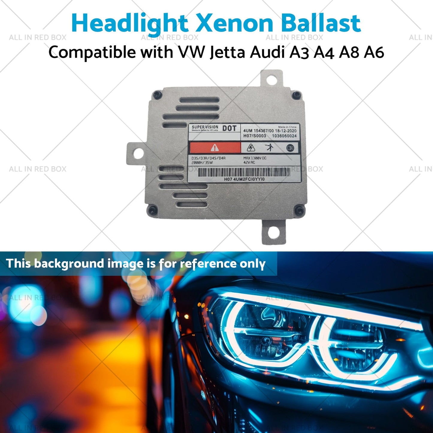 8K0941597B Headlight Xenon Ballast Suitable for VW Jetta Audi A3 A4 A8 A6 09-14-4