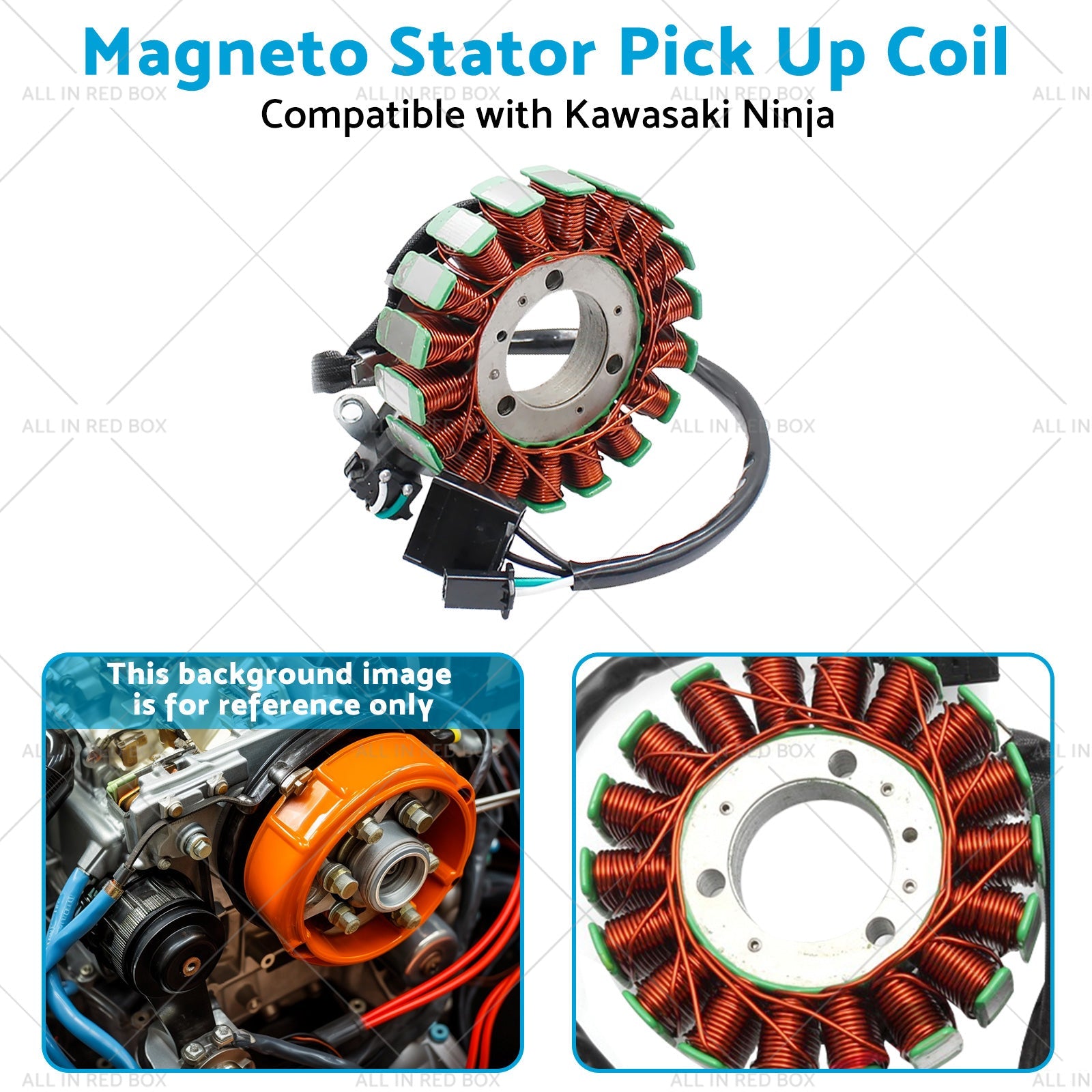 Magneto Stator Pick Up Coil Suitable for Kawasaki Ninja 300 250 Z250 Z300 13-17-3