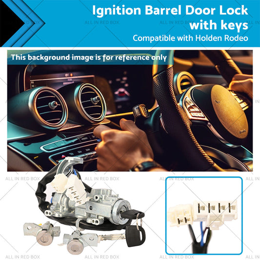 Ignition Barrel Housing and Door Locks Suitable for Holden Rodeo RA 03-08 KEYED ALIK-0
