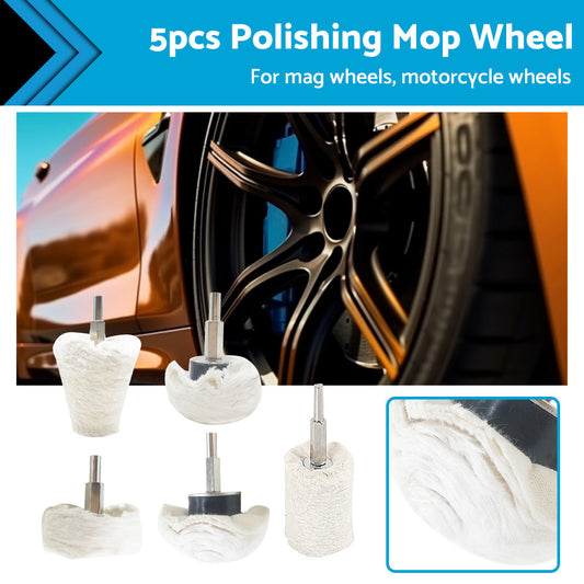 5PCS Polishing Buffing Pad Mop Wheel Drill Kit for Manifold Aluminum Stainless-0