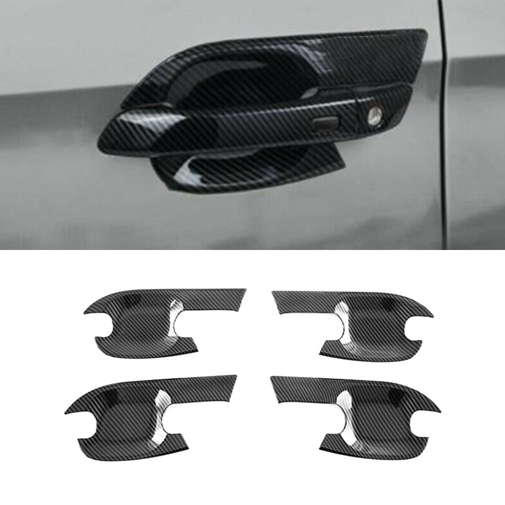 Carbon Fiber Exterior Door Handle Bowl Cover Trim Suitable For Isuzu D-Max / Dmax 2021-2022-4