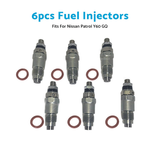 6X Diesel Fuel Injectors For Nissan Patrol GQ Y60 RD28 or RD28ETI Aftermarket Parts-1