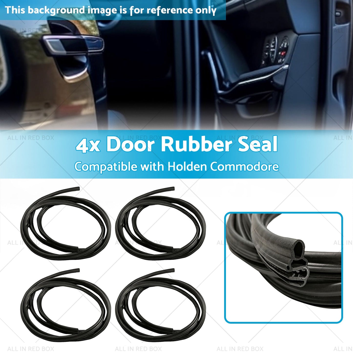 Front or Rear Door Rubber Seal Rubber Suitable for Holden Commodore VN VP VR VS 4x-2