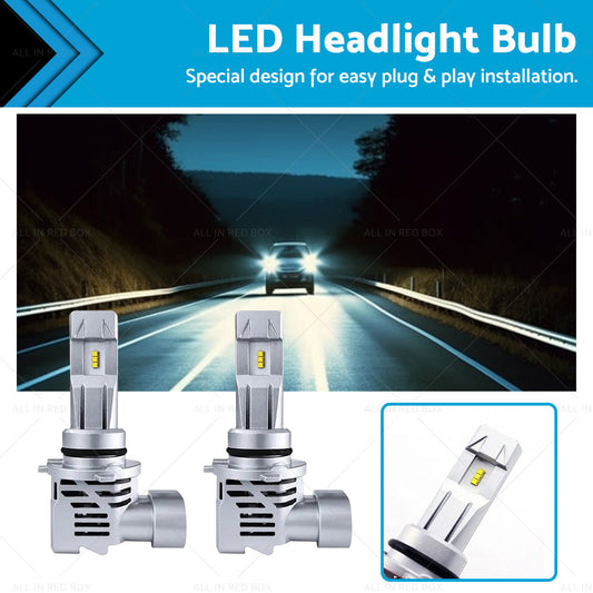 9006 HB4 9012 HIR2 LED Headlight Kit Bulbs 6000K White Fog Light Globe Lamp-0