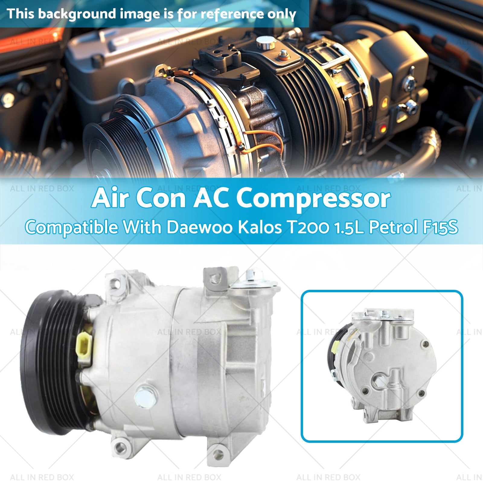 Air Conditioning AC Compressor Suitable for Daewoo Kalos T200 1.5L Petrol F15S-2