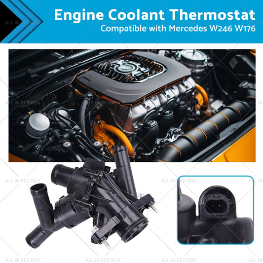Engine Coolant Thermostat Suitable for Mercedes W246 W176 C117 X117 X156-1