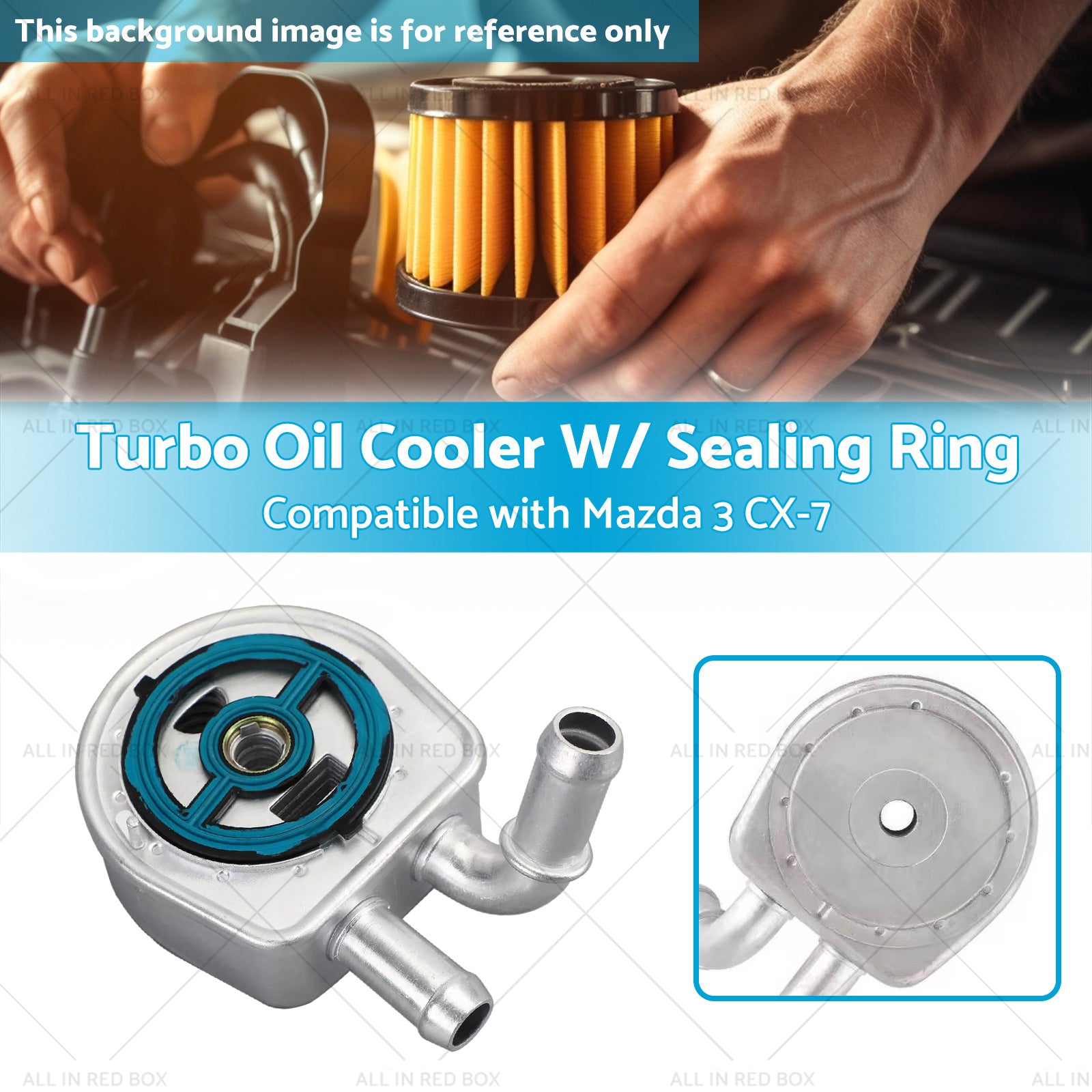 LF6W14700A Turbo Oil Cooler W or  Sealing Ring Suitable for Mazda 3 CX-7 03-14-2