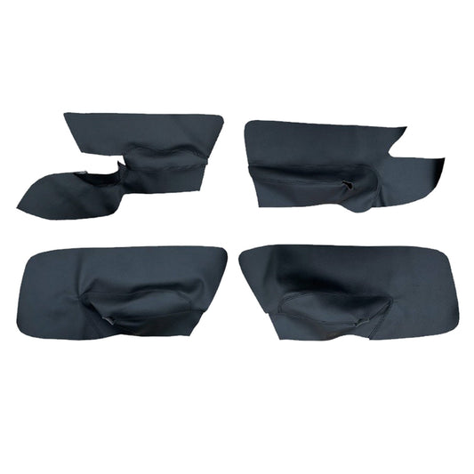 4x Black Leather LH RH Door Armrest Panel Cover Suitable For VW Jetta Golf MK5-0
