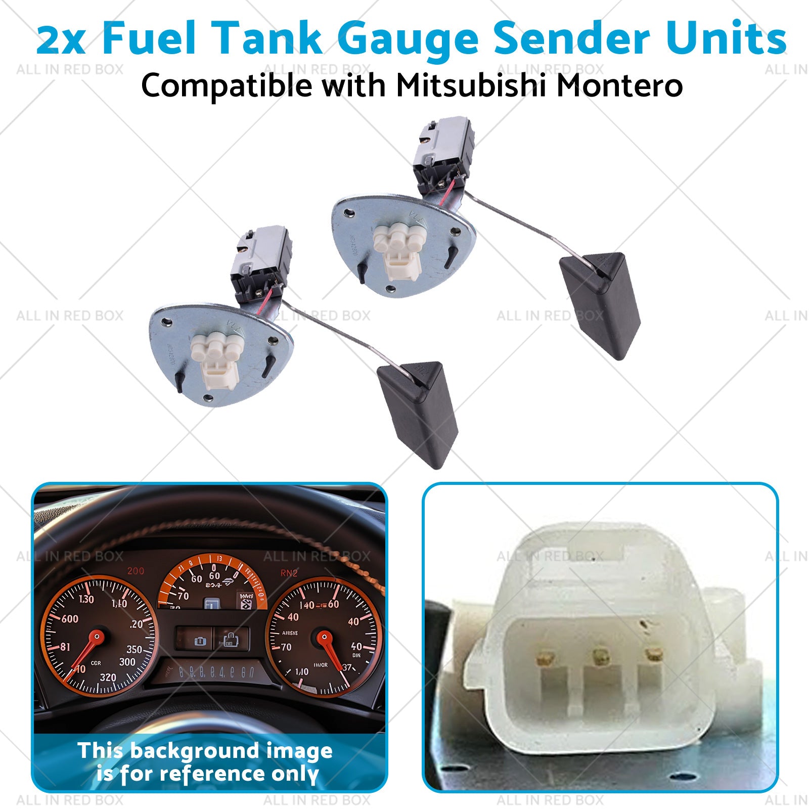 2x Fuel Tank Gauge Sender Units Suitable for Mitsubishi Montero Pajero V75 00-15-3