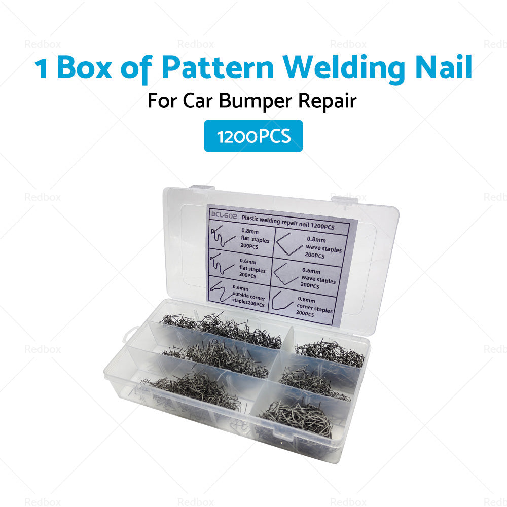 1200PCS Steel Hot Stapler Staples Repair Tools Kit For Plastic Welder Car Bumper-3