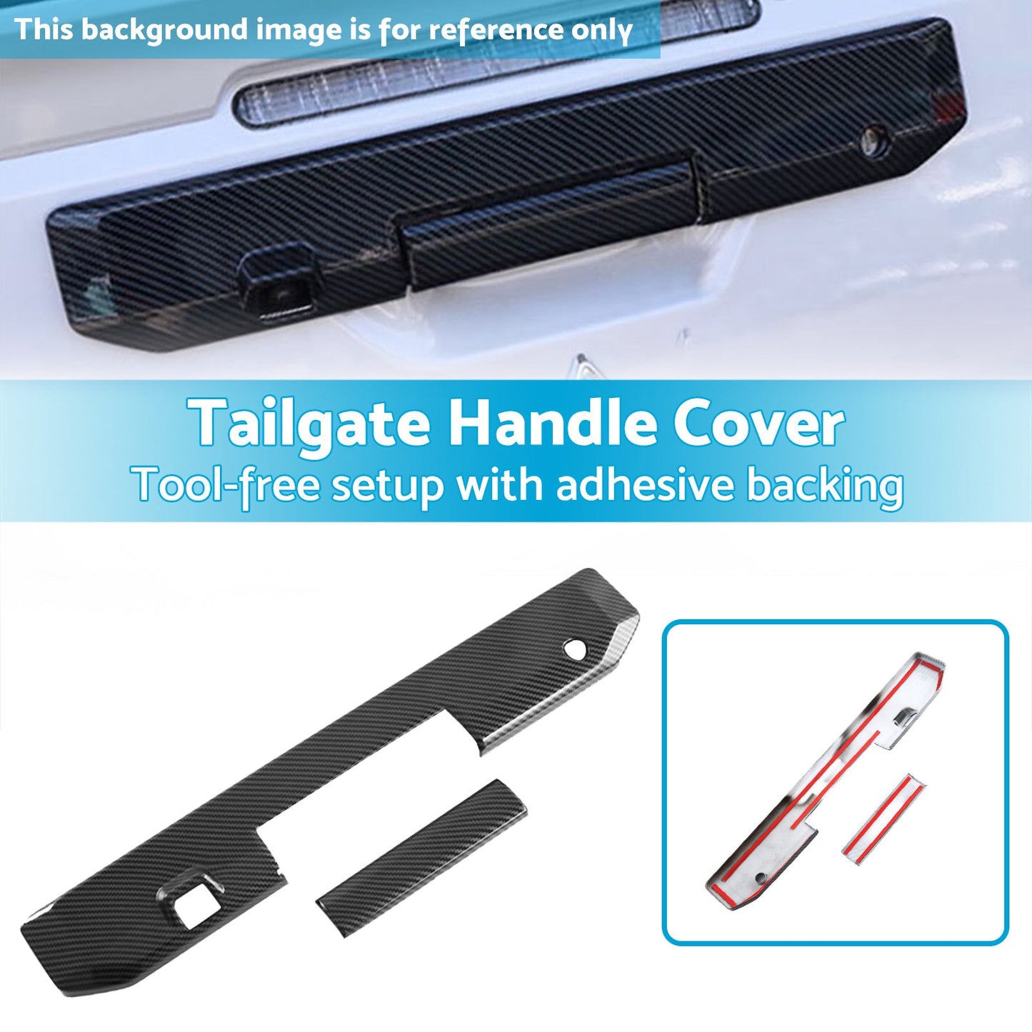 Rear Tailgate Handle Cover Suitable For Mitsubishi Triton L200 2023-2025-4