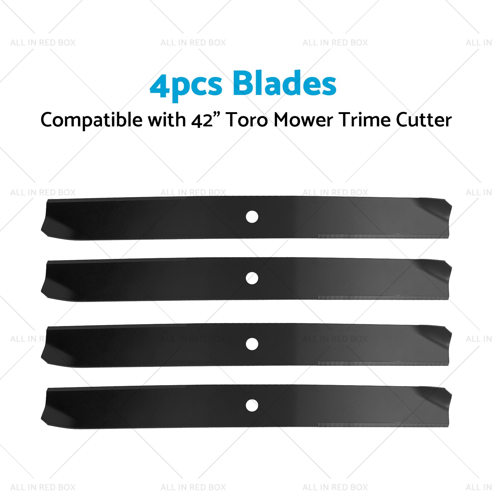 4x Blade Suitable for 42inch Toro Mower Trime Cutter Z420 106-2247-03 106-2247-4