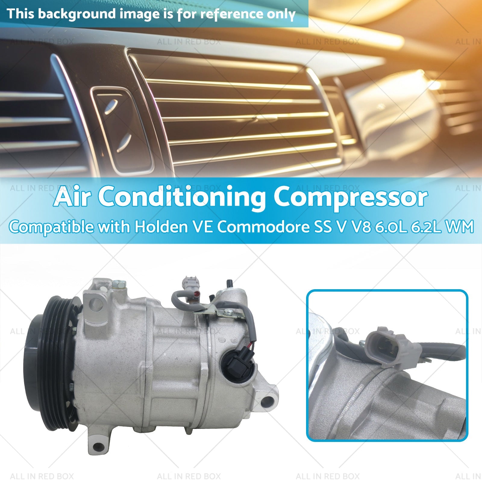 Air Conditioning Compressor Suitablefor Holden VE Commodore SS V V8 6. 0L 6. 2L WM-2