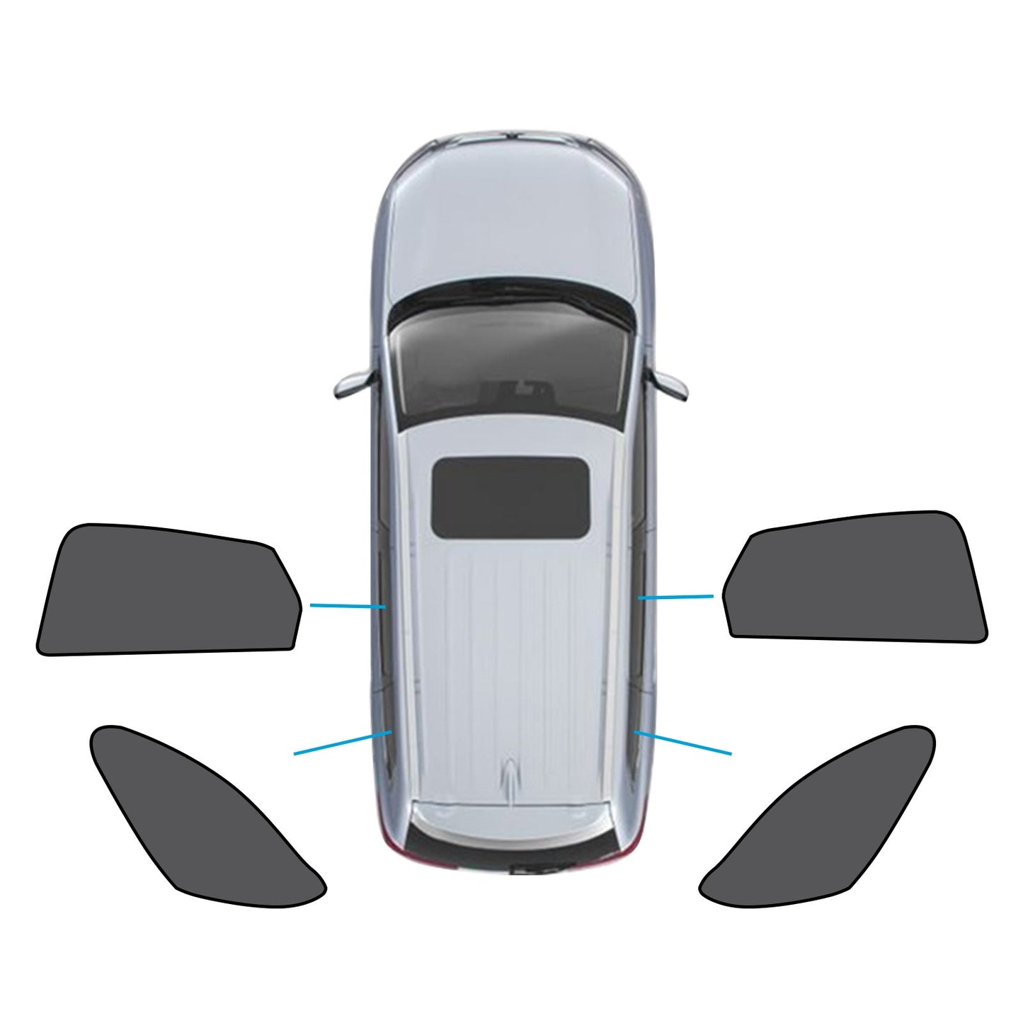 Car Window Magnetic Mesh Sun Blind Shades Suitable for Mazda CX30 CX-30 19-25-3