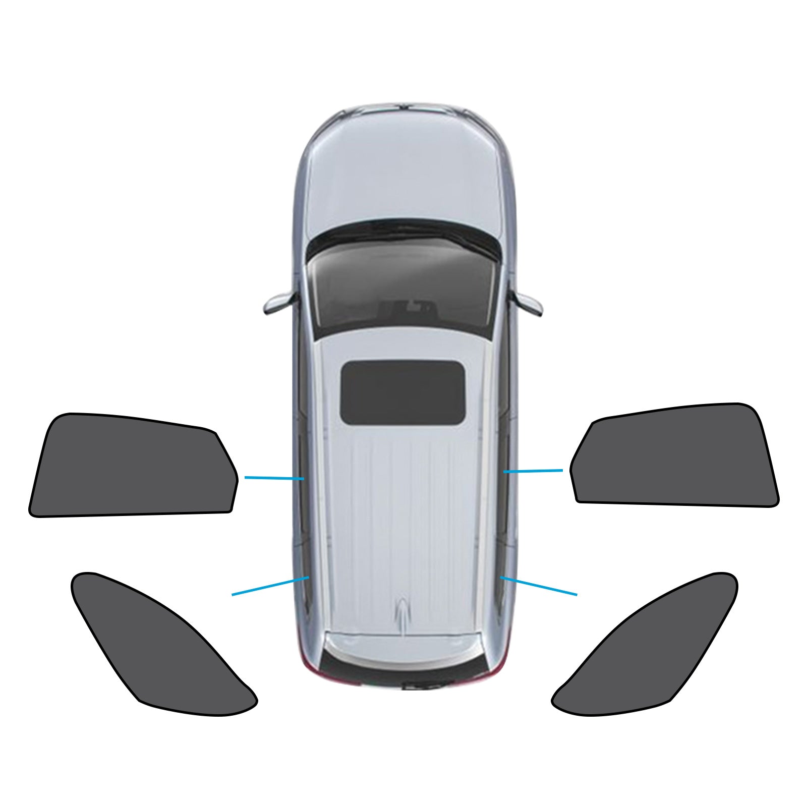 Car Window Magnetic Mesh Sun Blind Shades Suitable for Mazda CX30 CX-30 19-25-3