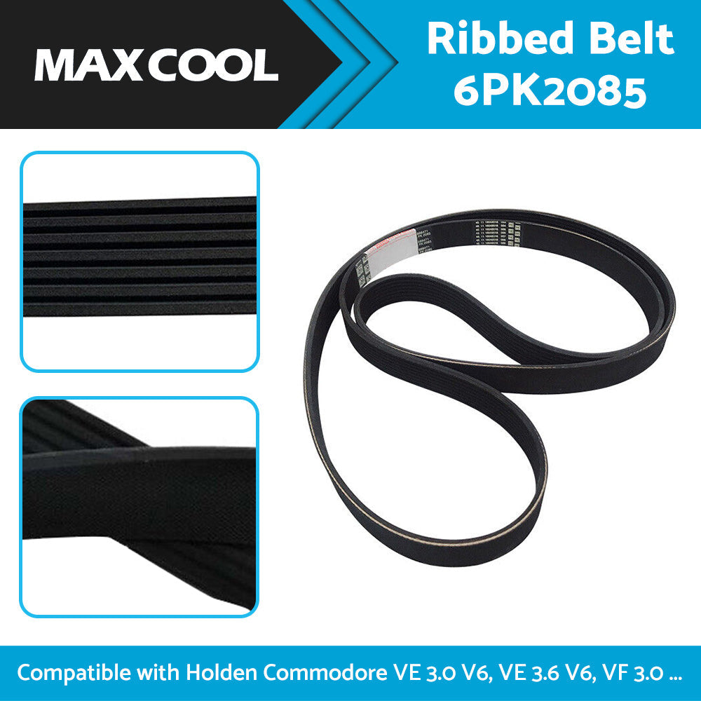 Ribbed Belt 6PK2085 fits Holden Commodore VE 3. 0 V6, VE 3. 6 V6, VF 3. 0-0