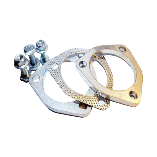 Universal Exhaust Flange Plate Set Stainless Steel 76mm - 3" 111mm 9mm-0