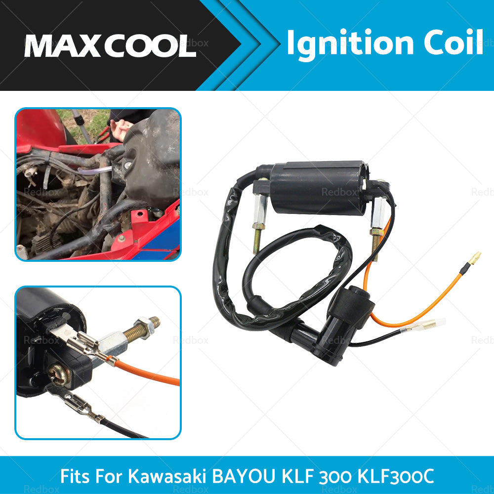 Ignition Coil Fit For Kawasaki BAYOU 300 KLF 300 KLF300C 1986-2004 ATV Quad Bike-1