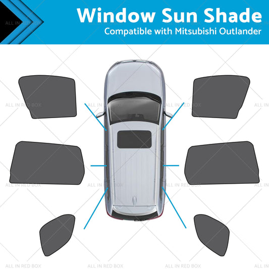 Car Window Magnetic Mesh Sun Shades Suitable for Mitsubishi Outlander 2021-23-0