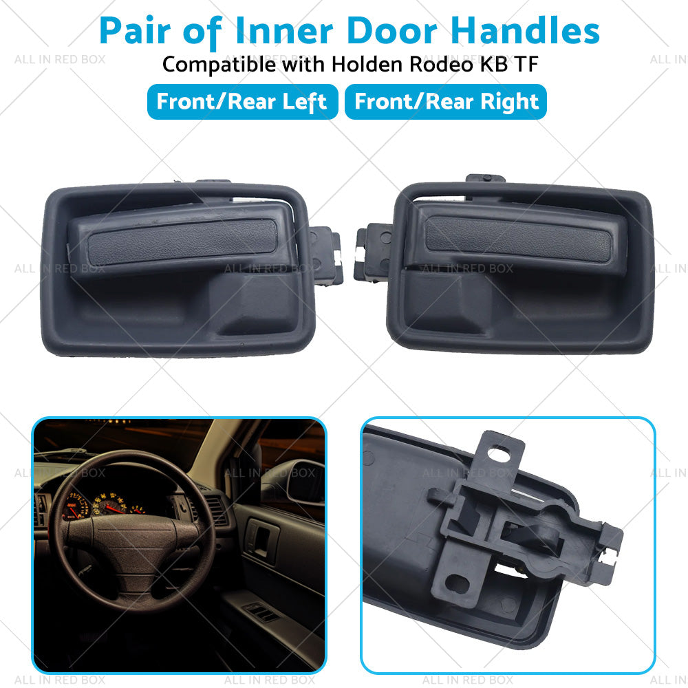 Black Left Right Hand Inner Door Handle with Case Suitable For Holden Rodeo TF-4