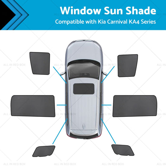 Front Rear Port Window Magnetic Sun Shade Suitable for Kia Carnival KA4 20-23-0