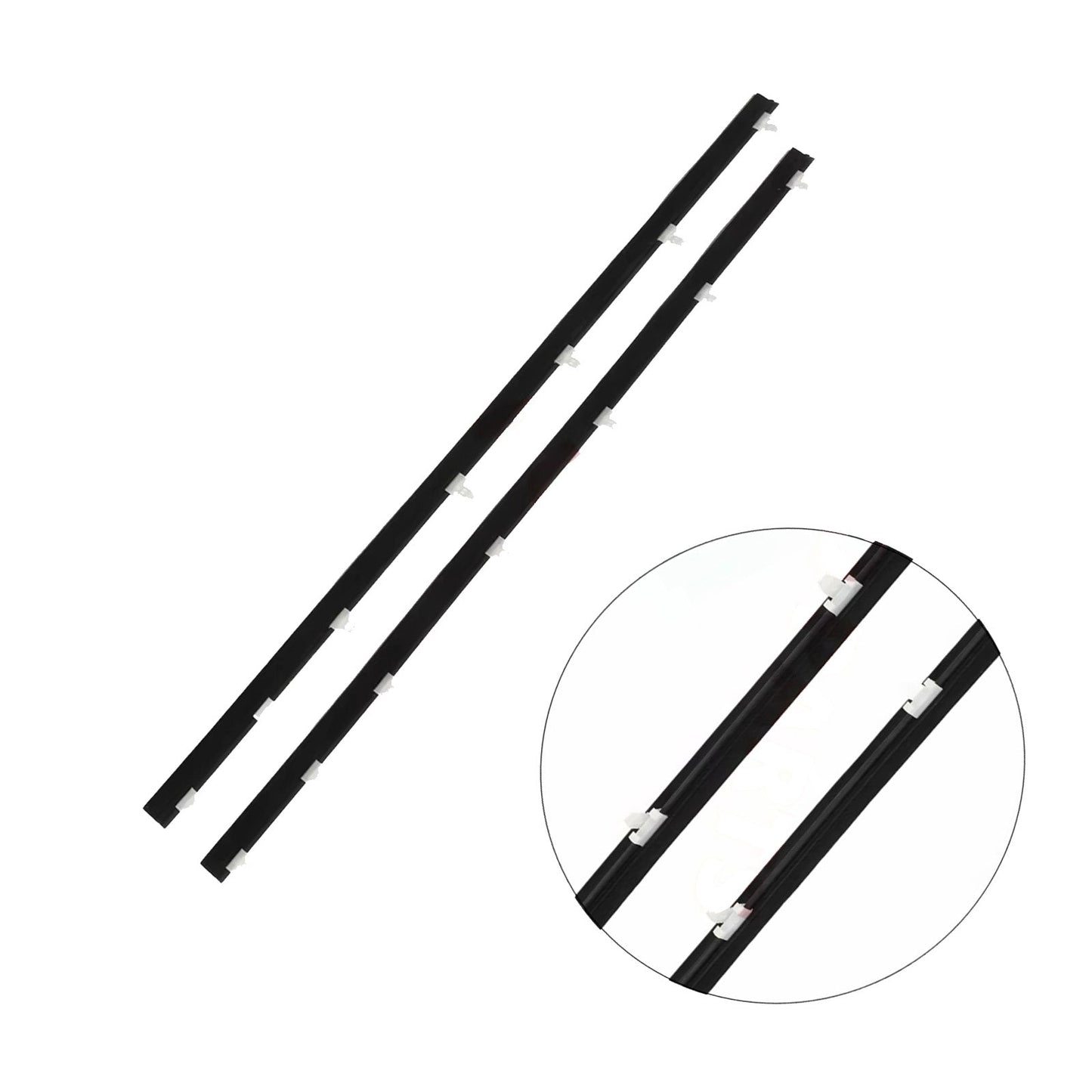2x Front Outer Door Weatherstrips Suitable For LandCruiser 70 75 78 79 Series-3