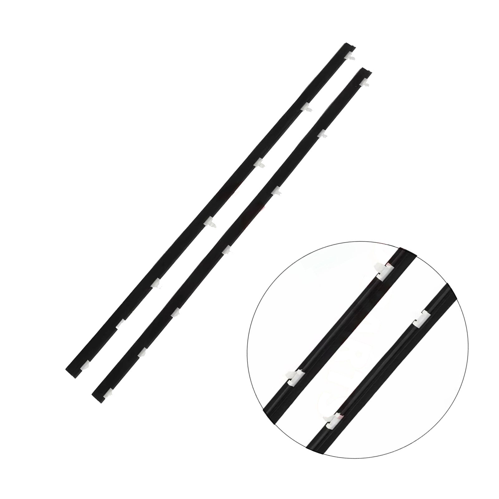 2x Front Outer Door Weatherstrips Suitable For LandCruiser 70 75 78 79 Series-3
