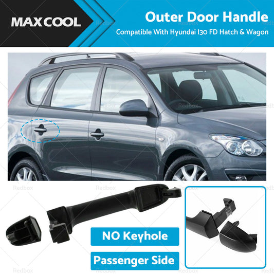 Front LH, Rear LH RH Outer Door Handle NO Keyhole Suitable for Hyundai i30 FD-0