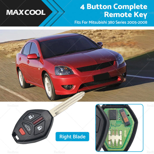 4 Button Complete Remote Key Fob Fits For Mitsubishi 380 Series 2005-2008-0