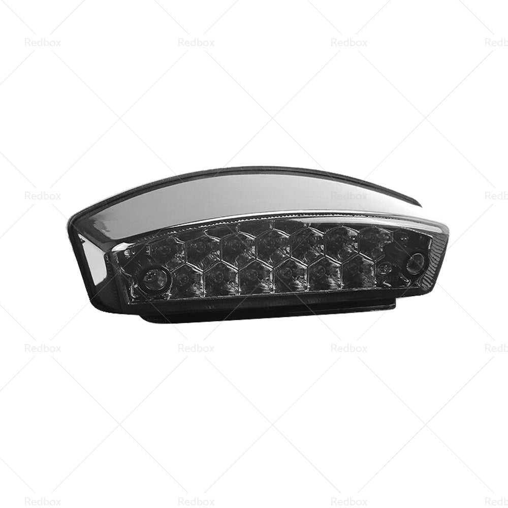Universal Smoke Motorcycle LED Rear Brake Stop Tail light License Plate light-2