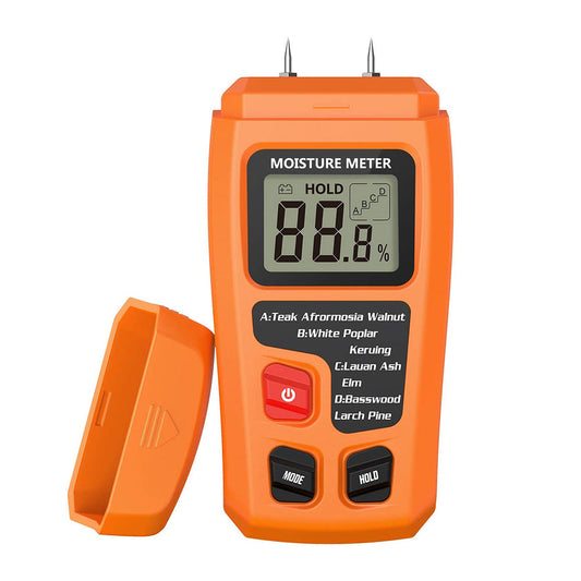 Wood Moisture Meter Damp Detector Digital LCD Timber Humidity Tester Analyzer-0