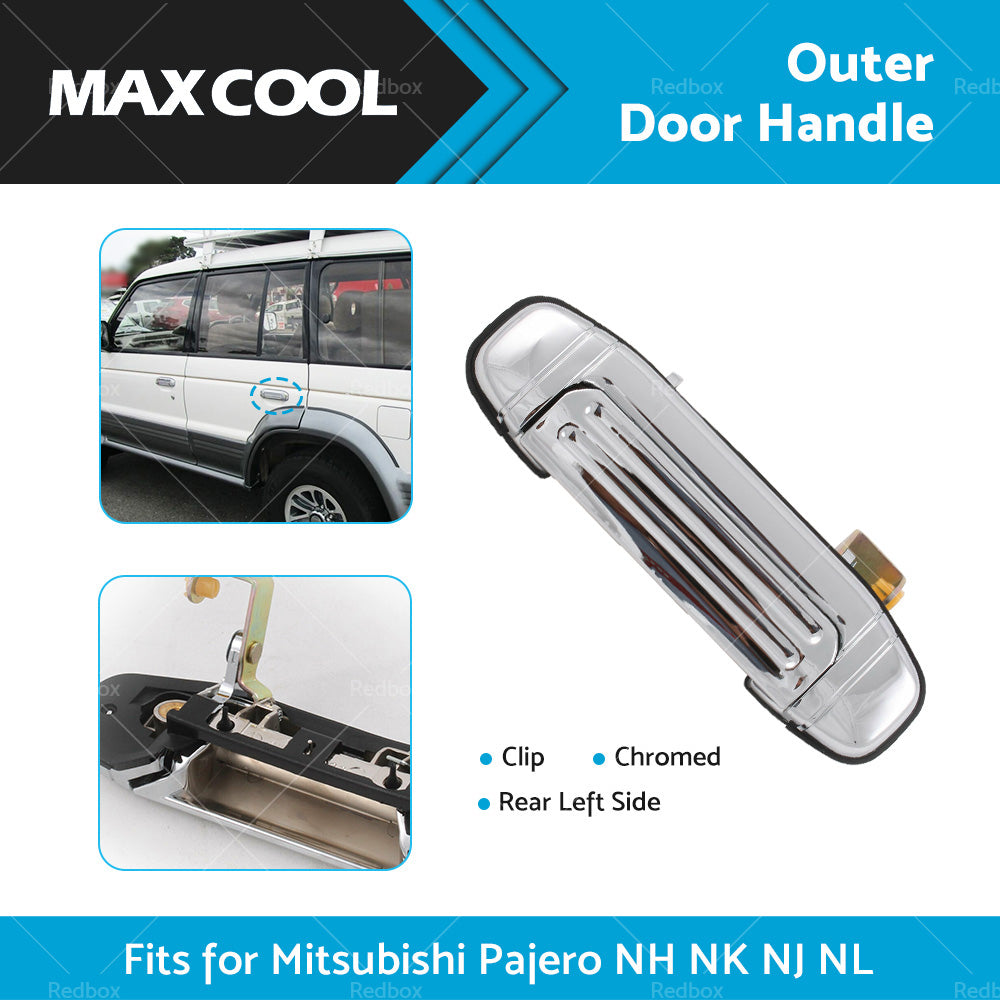REAR LEFT CLIP Outer Door Handle for Mitsubishi Pajero NH NK NJ NL 1991-2000-1