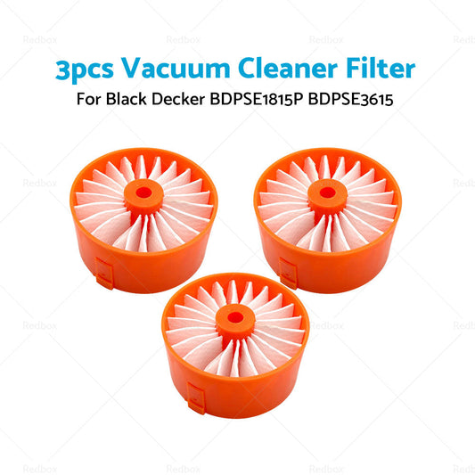3pcs Filter Element For BLACK DECKER BDPSE1815P BDPSE3615 BHFEV182B BHFEV182C-1