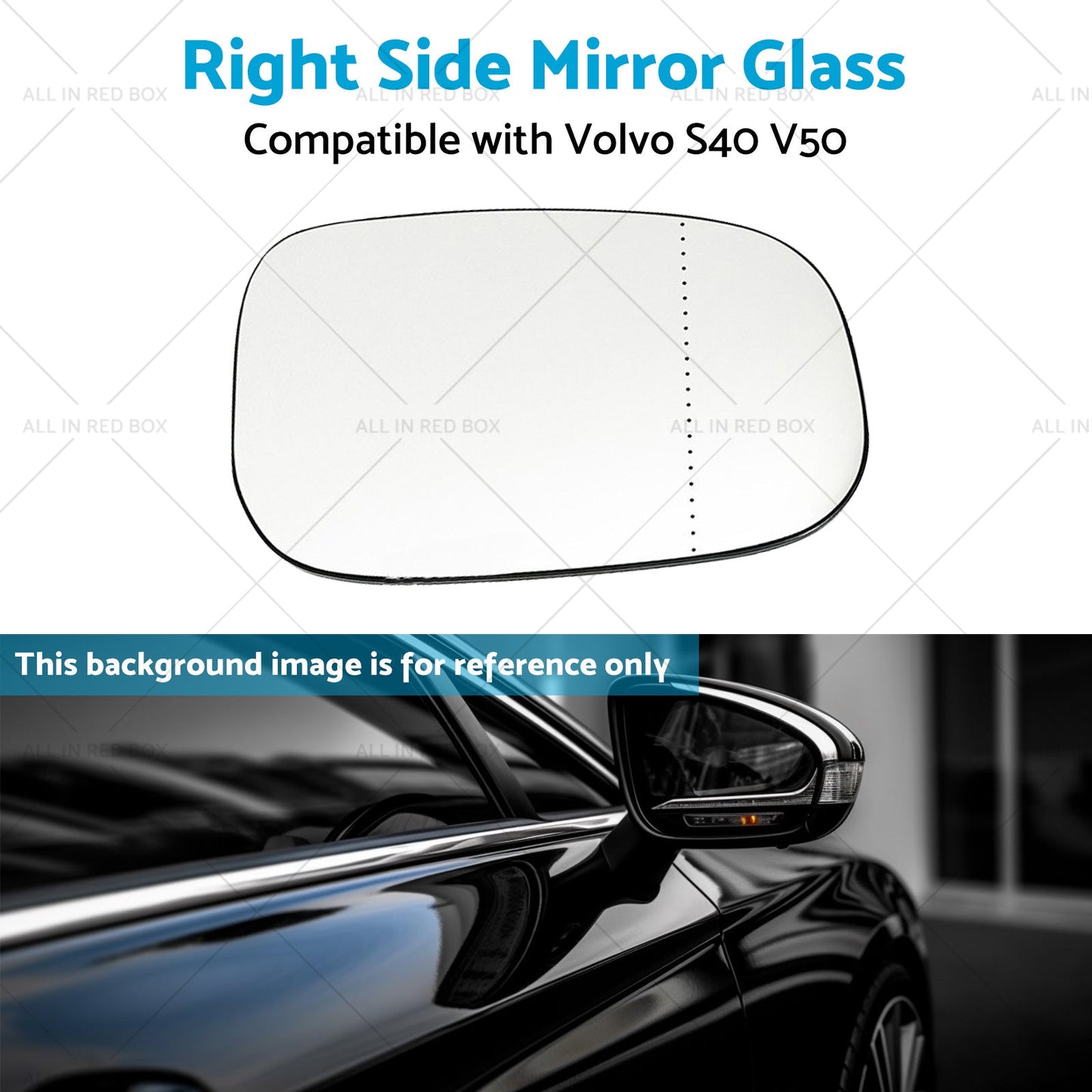 Right Side Mirror Glass Suitablefor Volvo S40 M V50 T5 04-12 Large Blinker Type?-3