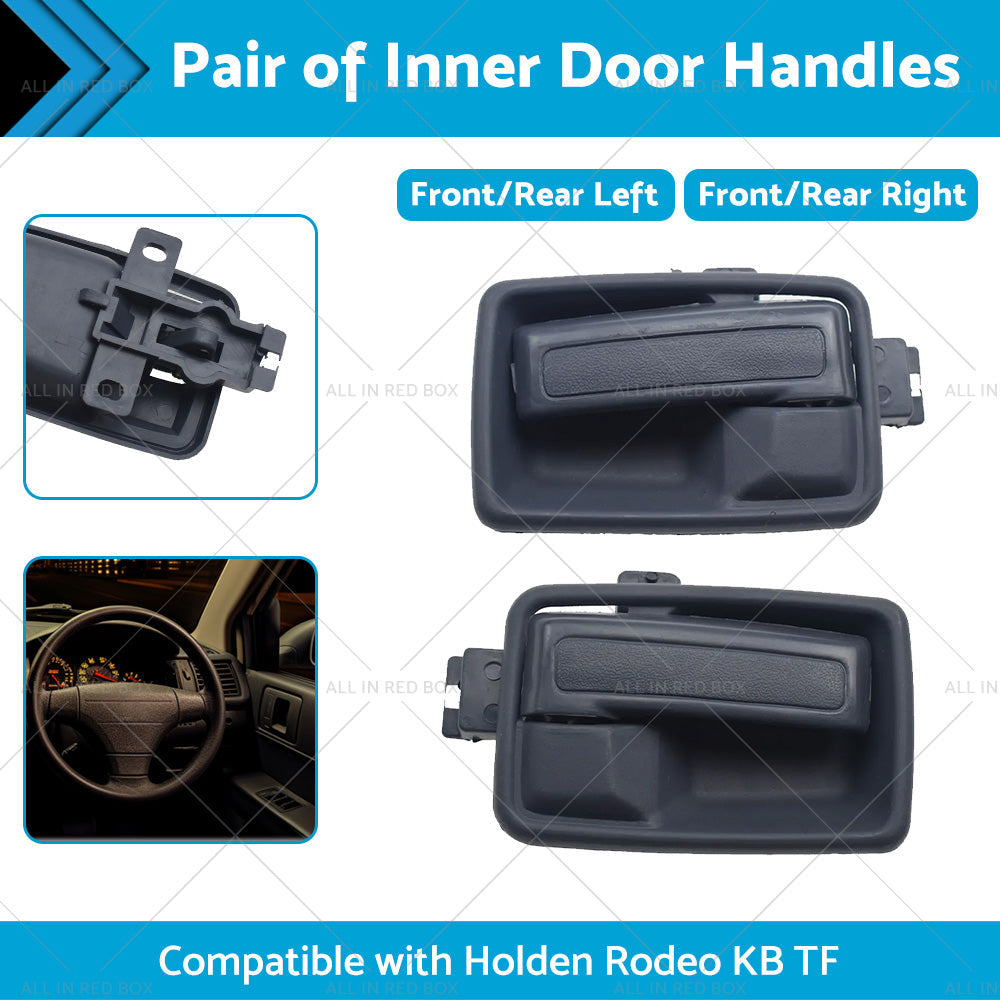 Black Left Right Hand Inner Door Handle with Case Suitable For Holden Rodeo TF-1