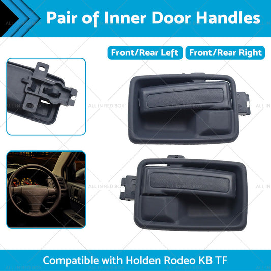 Black Left Right Hand Inner Door Handle with Case Suitable For Holden Rodeo TF-1
