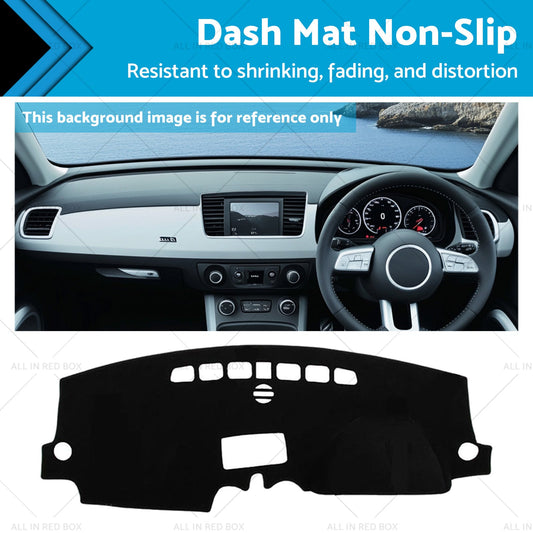 Non-Slip Dash Mat Dashboard Cover Suitable For Audi A1 2012-2018 Polyester Black-0