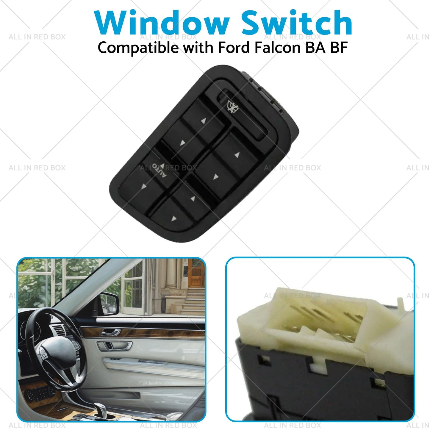 Power Window Switch with Illumination Suitable for 2002-2008 Ford Falcon BA BF-2