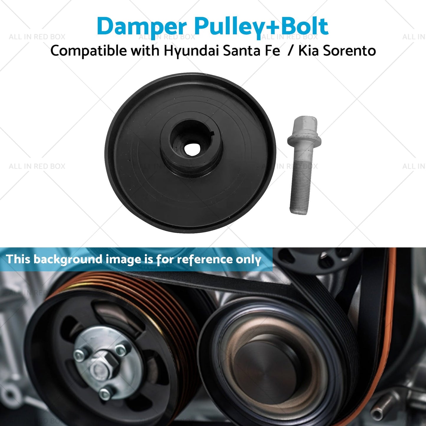 Harmonic Balancer Damper Pulley Suitable for Kia Sorento Hyundai Santa 2. 2L-3