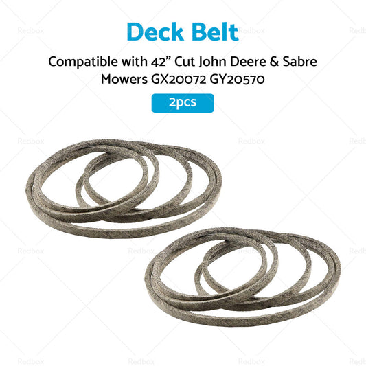 2pcs Deck Belt Suitable For 42 inch  Cut John Deere  and  Sabre Mowers GX20072 GY20570-1