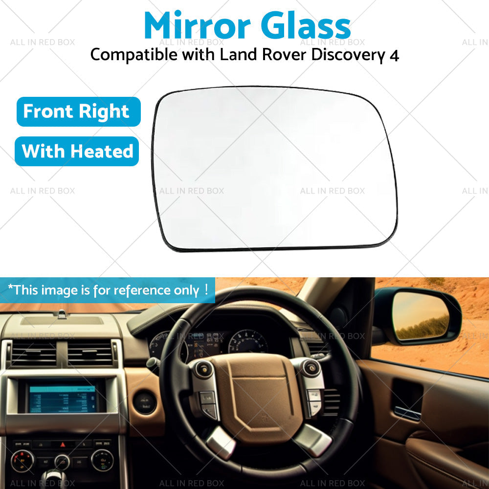Right Side Mirror Glass Suitable for Land Rover Discovery 4 2009 -2013 w  Heated-3