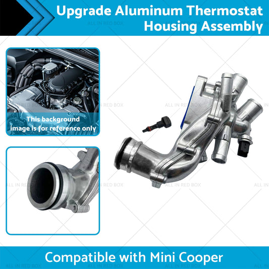 Upgrade Aluminum Thermostat Housing Assembly Suitable for Mini Cooper 2007-2013-1